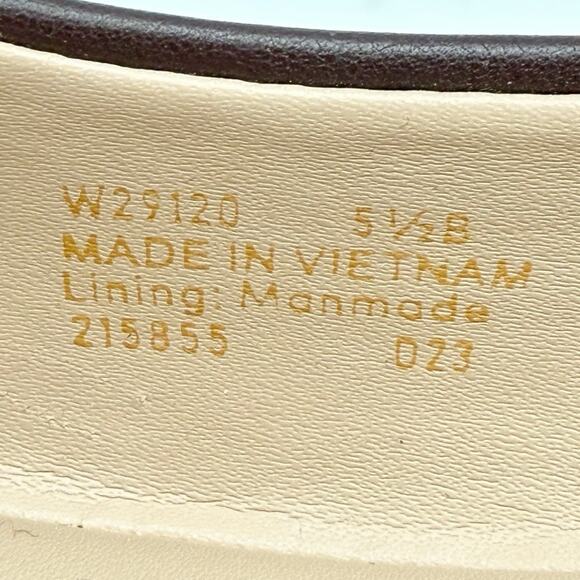 Cole Haan Womens Malta Wedge Heel US 5.5B EU 35.5 Burgundy Leather NIB - Picture 12 of 12